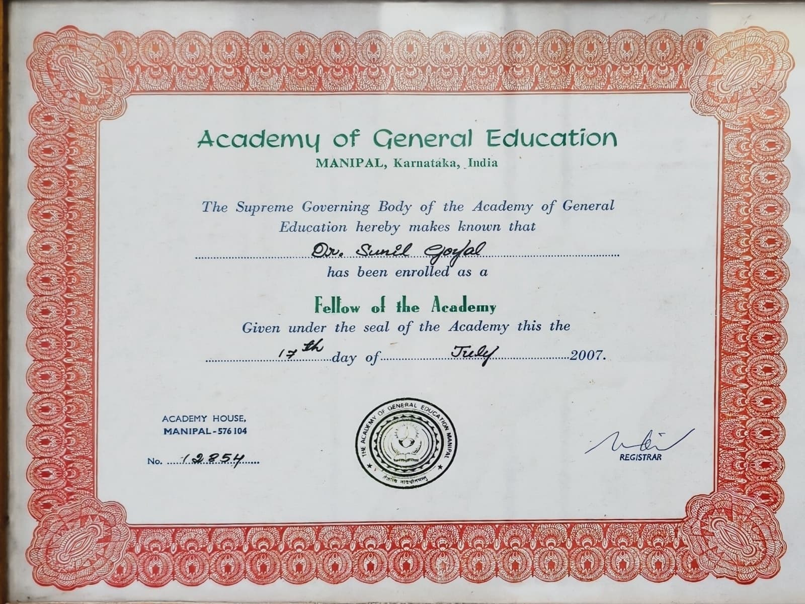certificates 15 - KAPSULES Dental Clinic Ravet