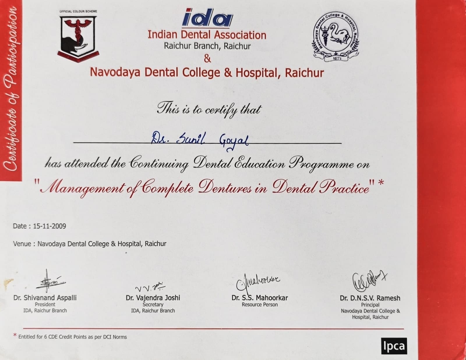 certificates 44 - KAPSULES Dental Clinic Ravet
